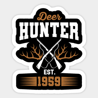 Gifts for 62 Year Old Deer Hunter 1959 Hunting 62th Birthday Gift Ideas Sticker